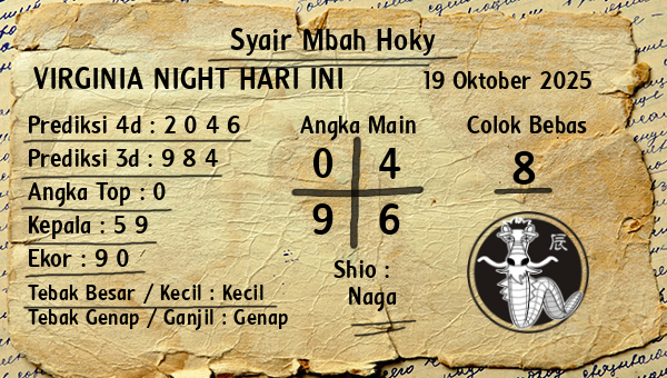 Prediksi Virginia Night