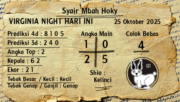 Prediksi Virginia Night