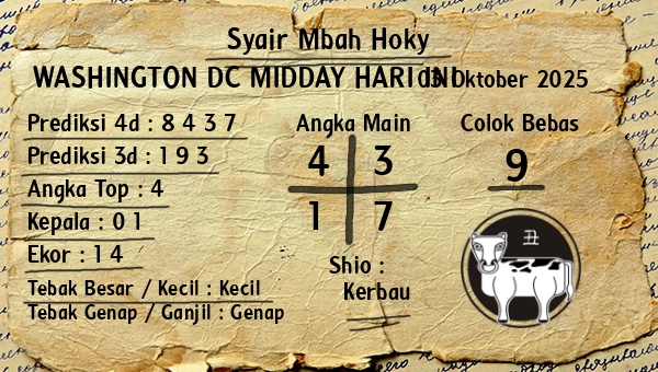 Prediksi Washington Dc Midday