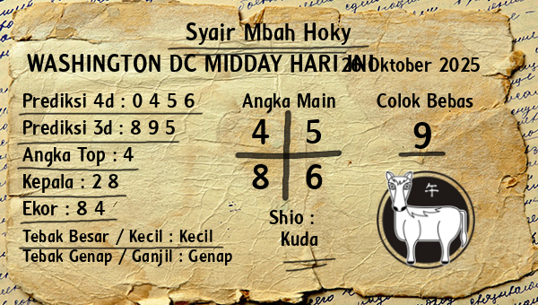 Prediksi Washington Dc Midday