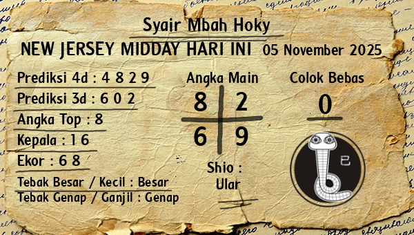 Prediksi New Jersey Midday
