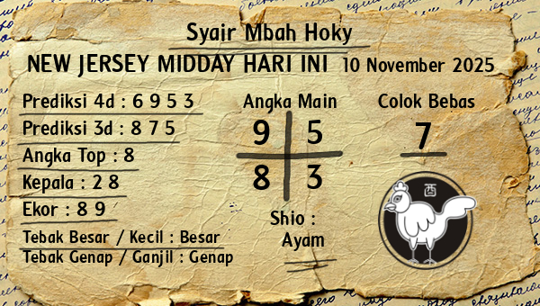 Prediksi New Jersey Midday