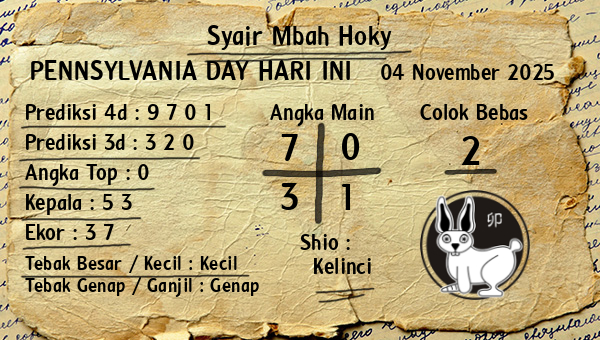 Prediksi Pennsylvania Day