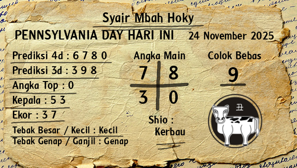 Prediksi Pennsylvania Day
