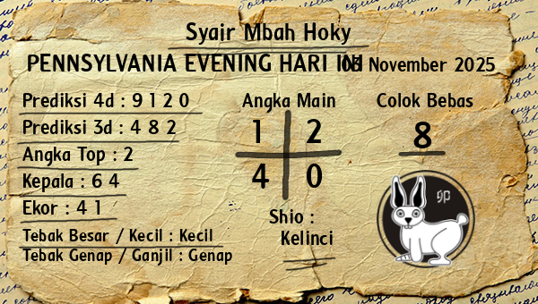Prediksi Pennsylvania Evening