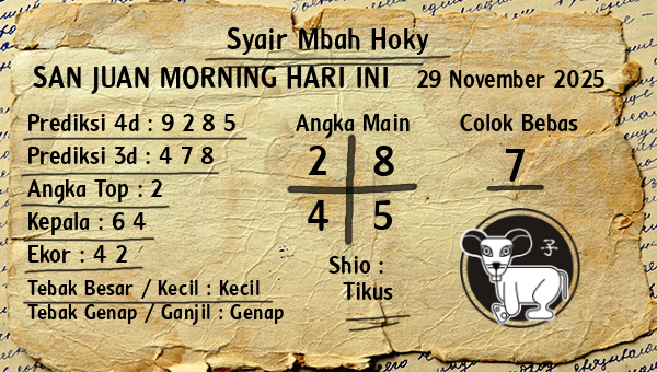 Prediksi San Juan Morning