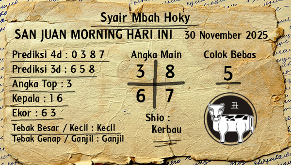 Prediksi San Juan Morning