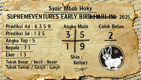 Prediksi Supremeventures Early Bird
