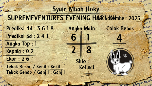 Prediksi Supremeventures Evening