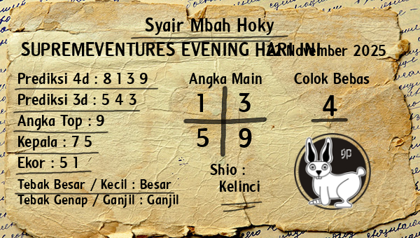 Prediksi Supremeventures Evening