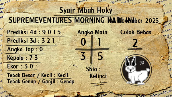 Prediksi Supremeventures Morning