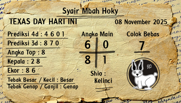 Prediksi Texas Day