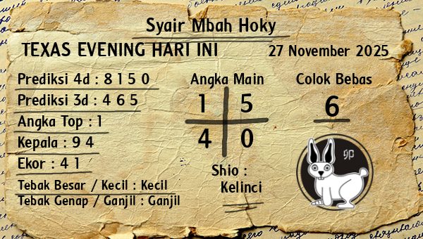 Prediksi Texas Evening