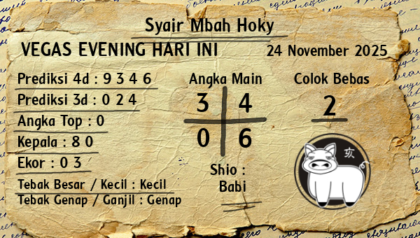 Prediksi Vegas Evening