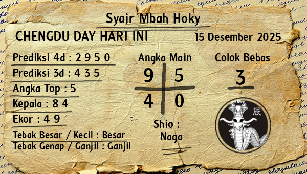 Prediksi Chengdu Day