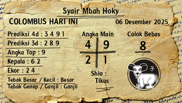 Prediksi Colombus