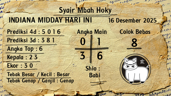 Prediksi Indiana Midday