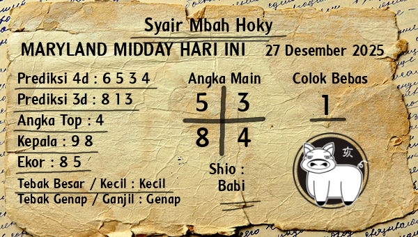 Prediksi Maryland Midday