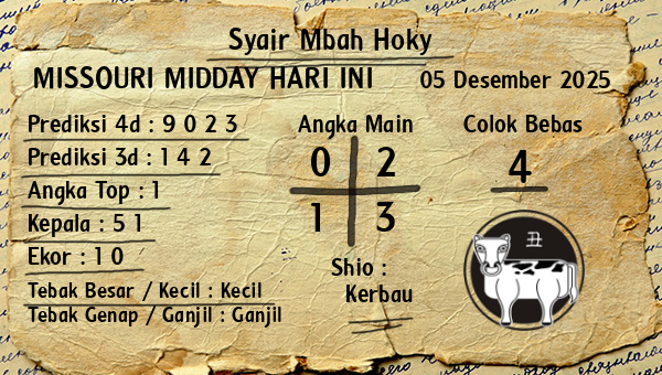 Prediksi Missouri Midday