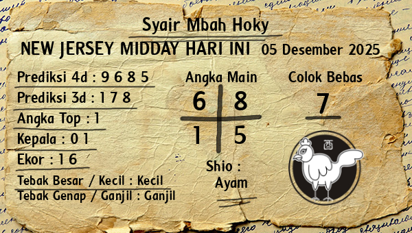 Prediksi New Jersey Midday