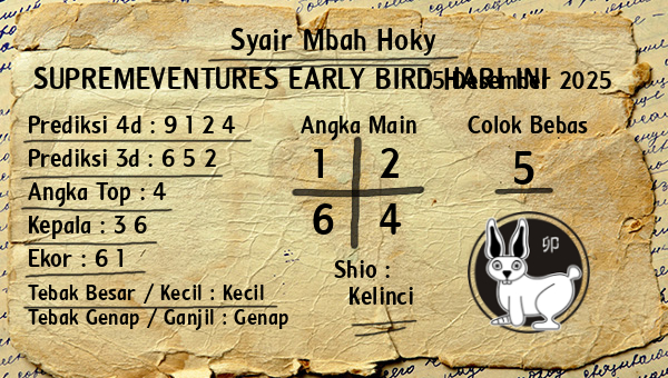 Prediksi Supremeventures Early Bird