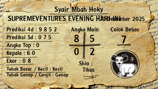 Prediksi Supremeventures Evening