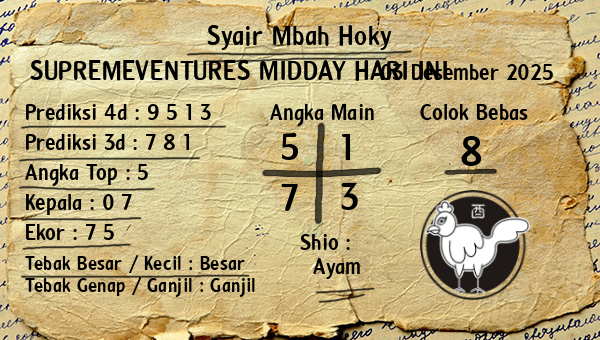 Prediksi Supremeventures Midday
