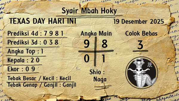 Prediksi Texas Day