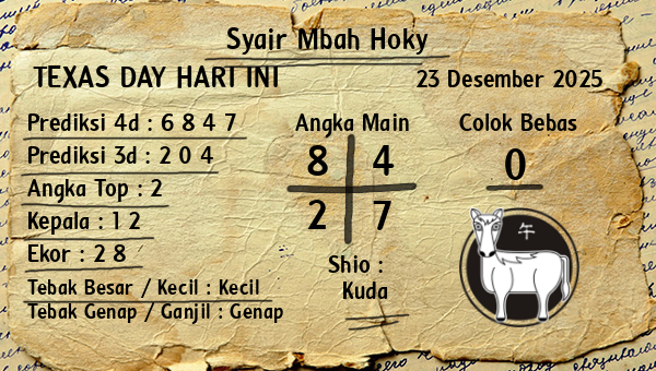 Prediksi Texas Day