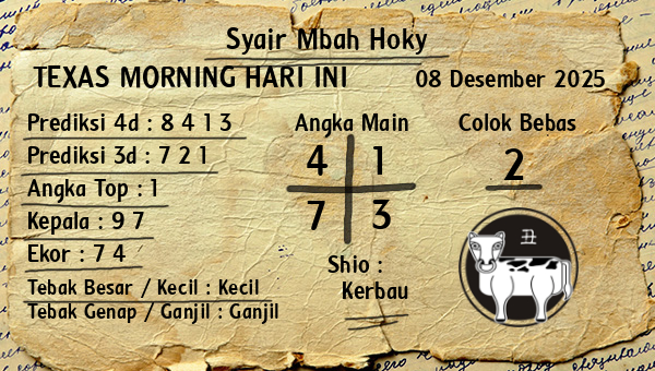 Prediksi Texas Morning