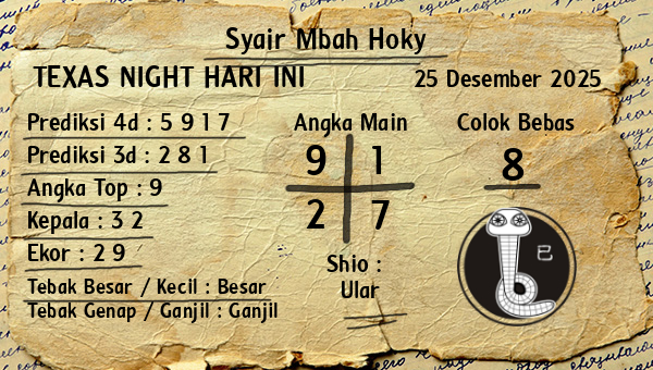 Prediksi Texas Night