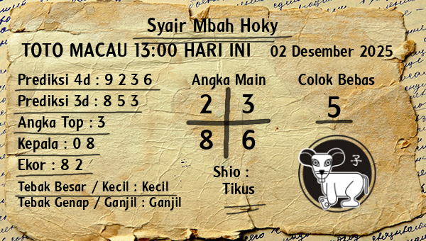 Prediksi Toto Macau 13:00