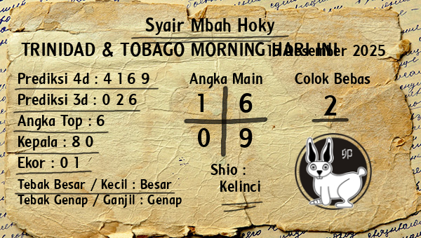 Prediksi Trinidad & Tobago Morning