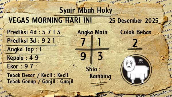 Prediksi Vegas Morning