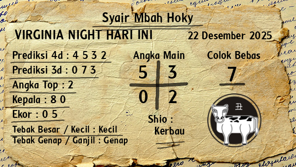 Prediksi Virginia Night