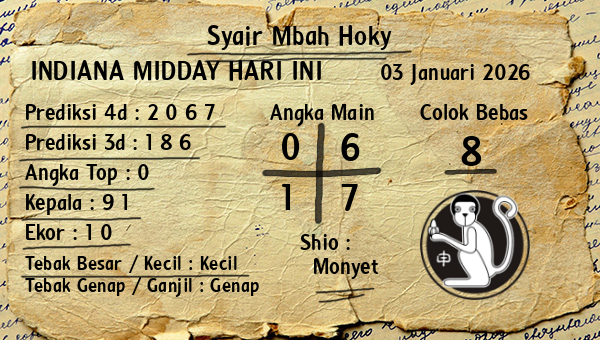 Prediksi Indiana Midday