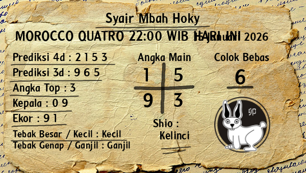 Prediksi Morocco Quatro 22:00 WIB