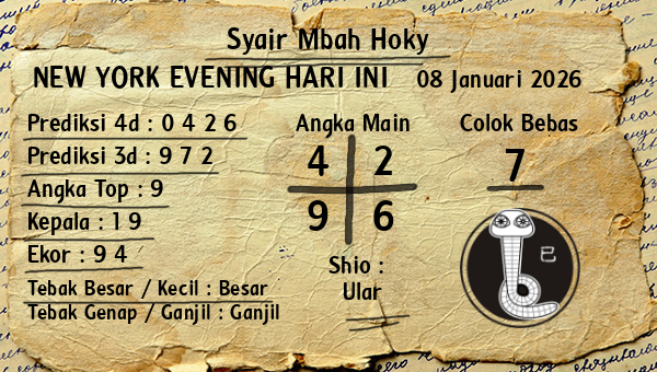 Prediksi New York Evening