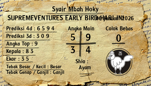 Prediksi Supremeventures Early Bird