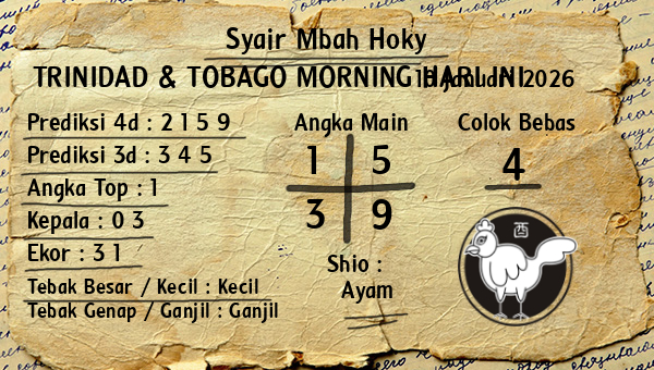 Prediksi Trinidad & Tobago Morning