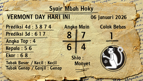 Prediksi Vermont Day