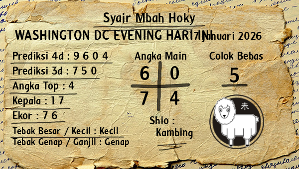 Prediksi Washington Dc Evening