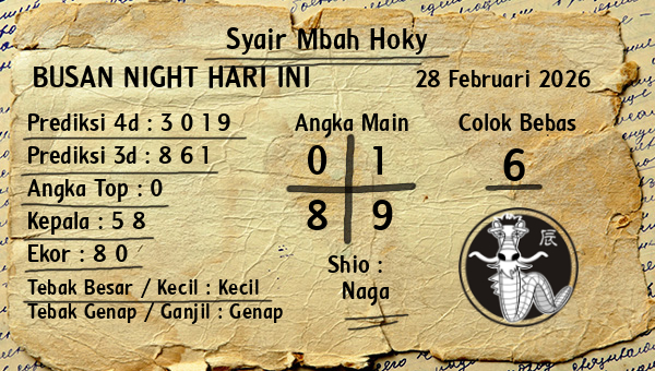 Prediksi Busan Night