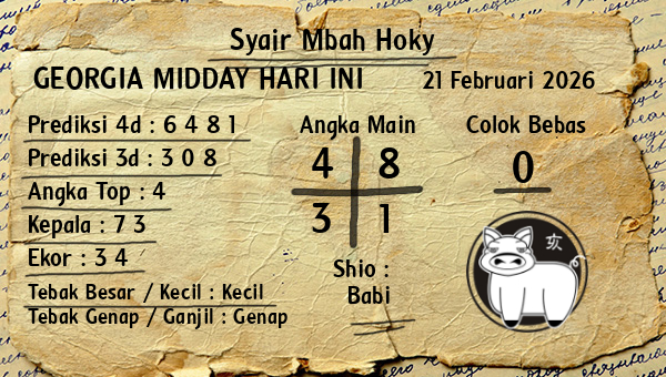 Prediksi Georgia Midday