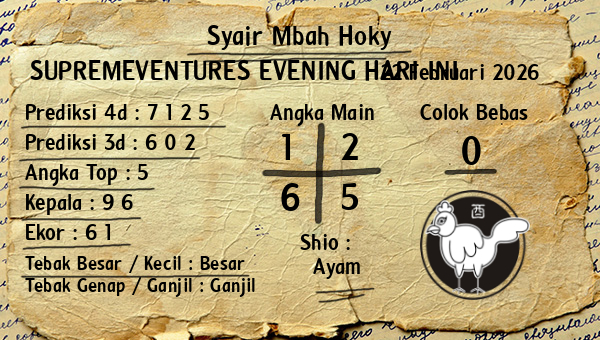 Prediksi Supremeventures Evening