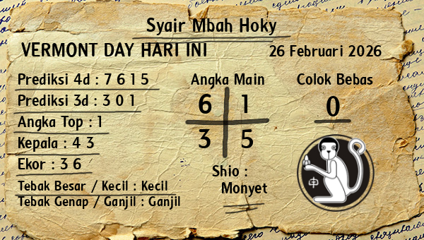 Prediksi Vermont Day