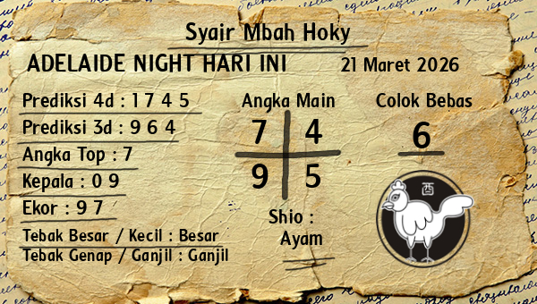 Prediksi Adelaide Night