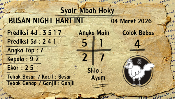 Prediksi Busan Night