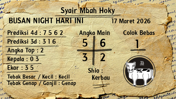 Prediksi Busan Night