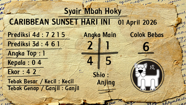 Prediksi Caribbean Sunset